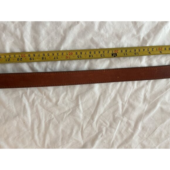 VINTAGE Y2K DEADSTOCK CALVIN KLEIN 100% LEATHER MADE IN USA BELT Large - Picture 3 of 9